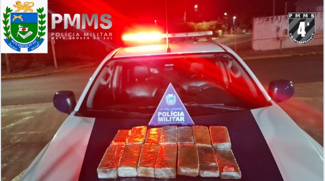 Passageira de Van é presa em Costa Rica transportando 14 tabletes de maconha