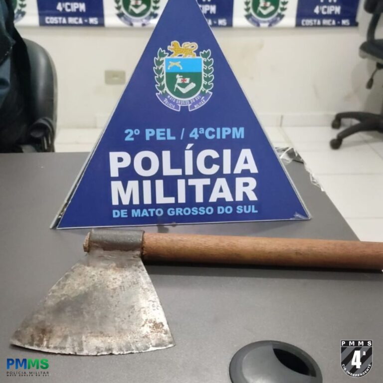 Tentativa de homicídio é registrada em Costa Rica; autor é detido pela Polícia Militar