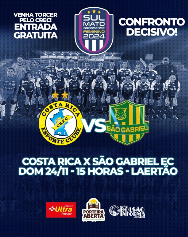CREC Feminino enfrenta desafio crucial domingo no Laertão pelo Campeonato Sul-Mato-Grossense