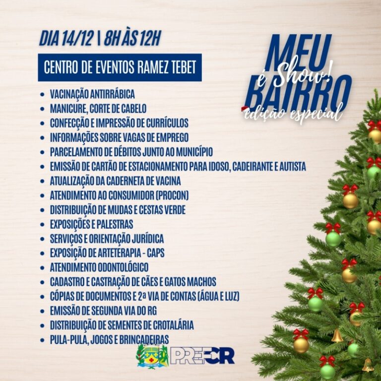‘Meu Bairro é Show’ edição especial acontece dia 14 no Centro de Eventos em Costa Rica