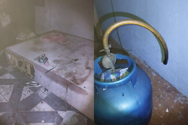 Agressor usa botijão como lança-chamas contra policiais em MS