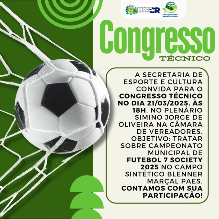 Congresso Técnico do Campeonato de Futebol 7 Society acontece nesta sexta-feira em Costa Rica