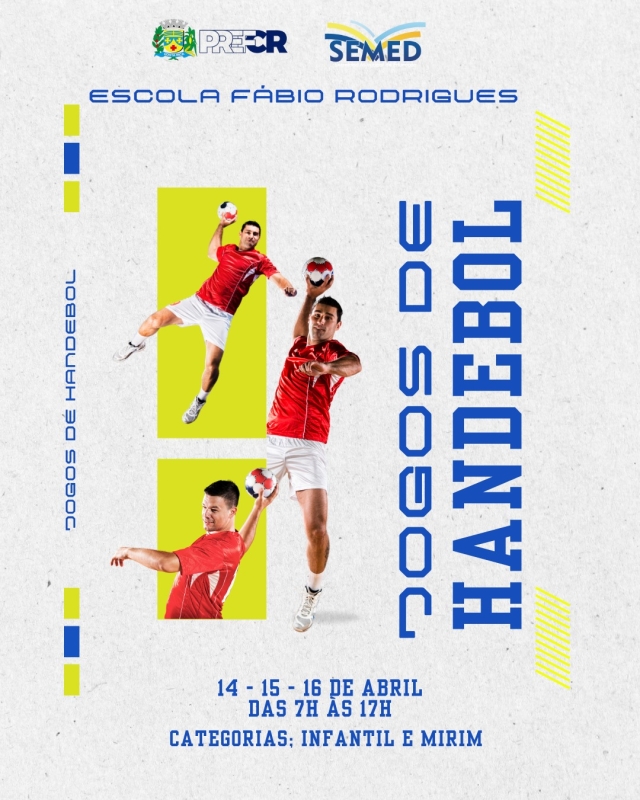 Jogos Escolares de handebol acontecem até quarta-feira na Escola Fábio
