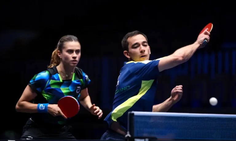 Hugo Calderano e Bruna Takahashi vão à final de torneio na Eslovênia
