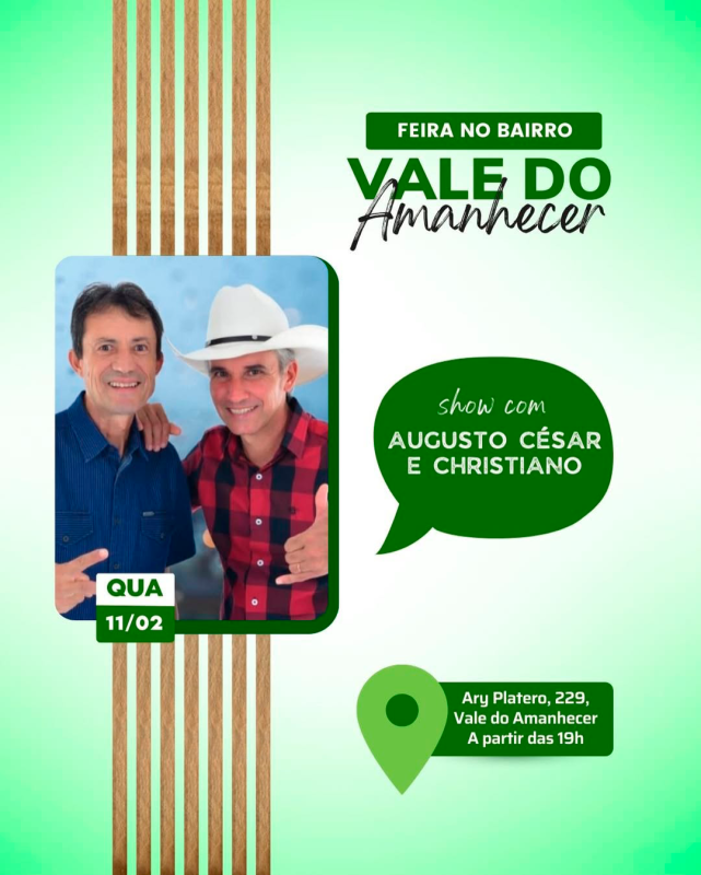 Feira no Bairro Vale do Amanhecer movimenta Costa Rica nesta quarta-feira