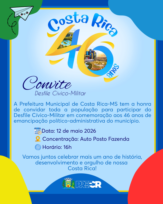 Costa Rica celebrará 46 anos com Desfile Cívico-Militar no dia 12 de maio